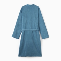 Халат мужской Экономь и Я, цв. морская молна, р-р 56-58, 100% хл, 340 г/м2