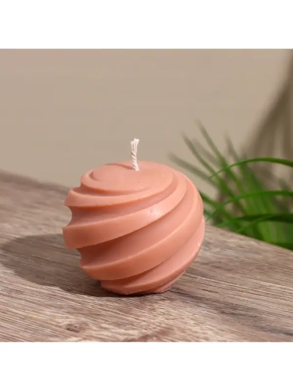 Свеча фигурная формовая &laquo;Шар&raquo;, 5&times;5&times;5 см, соевый воск, МИКС