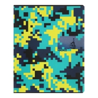 Тетрадь 96 листов в клетку Zoom, обложка мелованный картон, МИКС