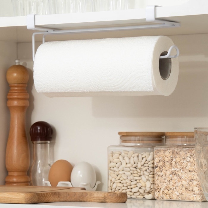 Держатель для полотенец навесной Доляна, 27&times;7,5&times;9,5 см, белый