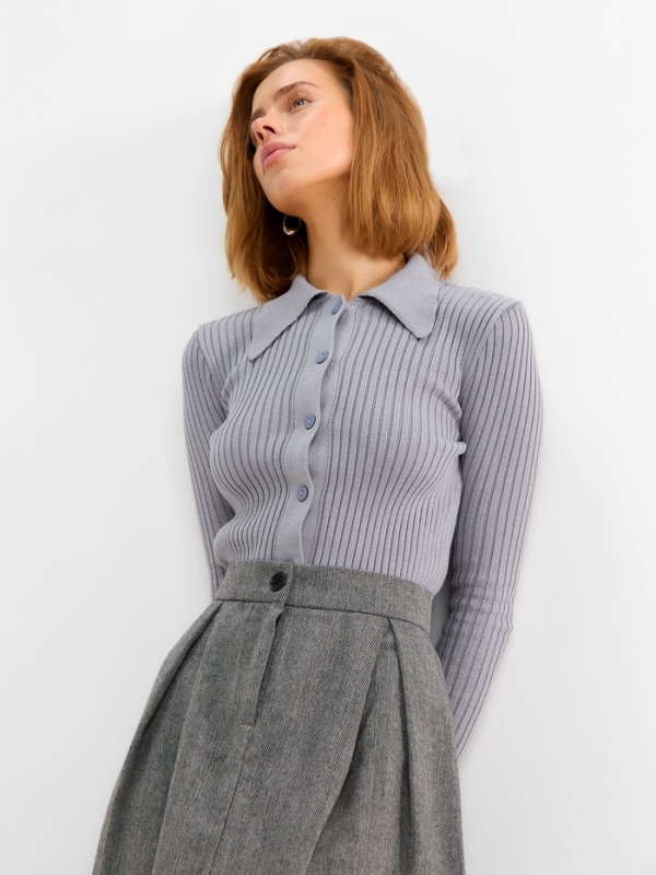 Юбка женская макси  MINAKU: Modern classic цвет темно-серый, р-р 50