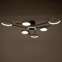 Люстра с ПДУ 2298/7GN LED 156Вт 3000-6000К зеленый 105х99х15 см BayerLux