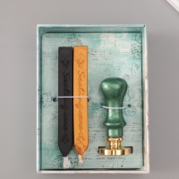 Сургучный набор "Корона" печать, ручка, сургуч 12,5х10х3,6 см