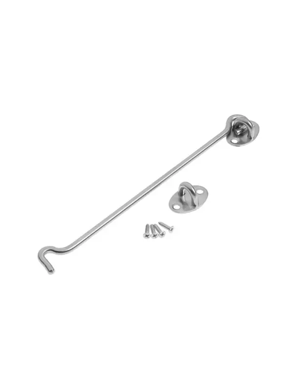 Крючок ветровой LOCKLAND KV001, L=250 мм, нержа, цвет хром, 2 шт