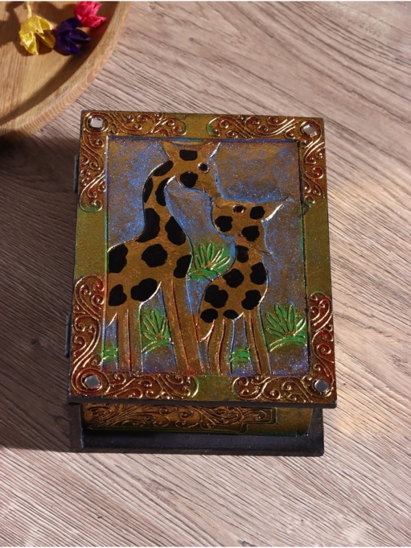 Шкатулка резная МДФ "Стрекоза", 15х19х7,5 см