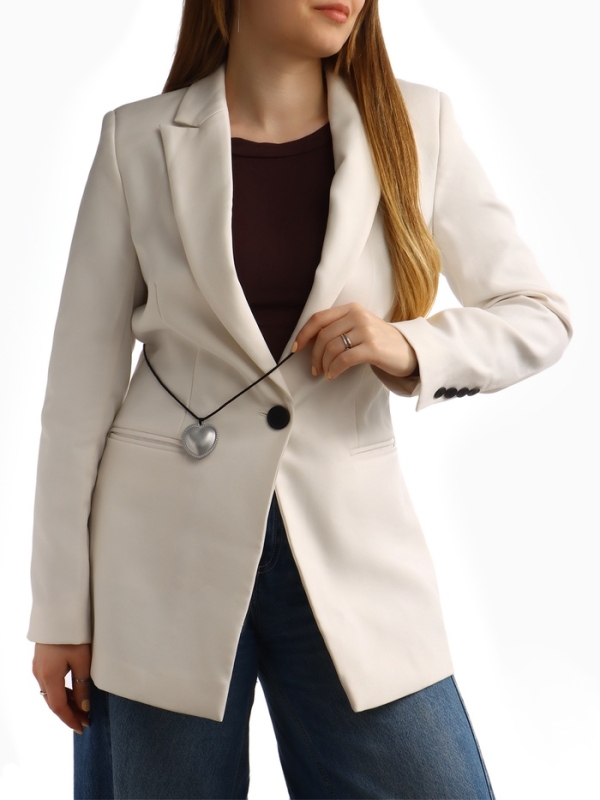 Портупея с кулоном &laquo;Сердечко&raquo; кожа, трансформер, цвет серебро, 150 см