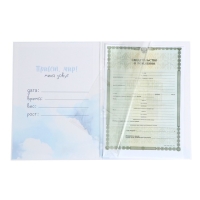 Папка для свидетельства о рождении &laquo;Маленькое счастье&raquo;, 23,5 х 31,5 см.