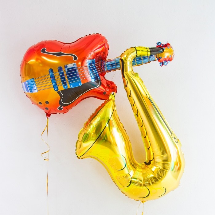 Шар фольгированный 43 Шар фольгированный 43" «Гитара», фигура