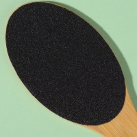 Пилка для ног &laquo;BAMBOO&raquo;, наждачная, двусторонняя, с подвесом, 21 см, бамбуковая