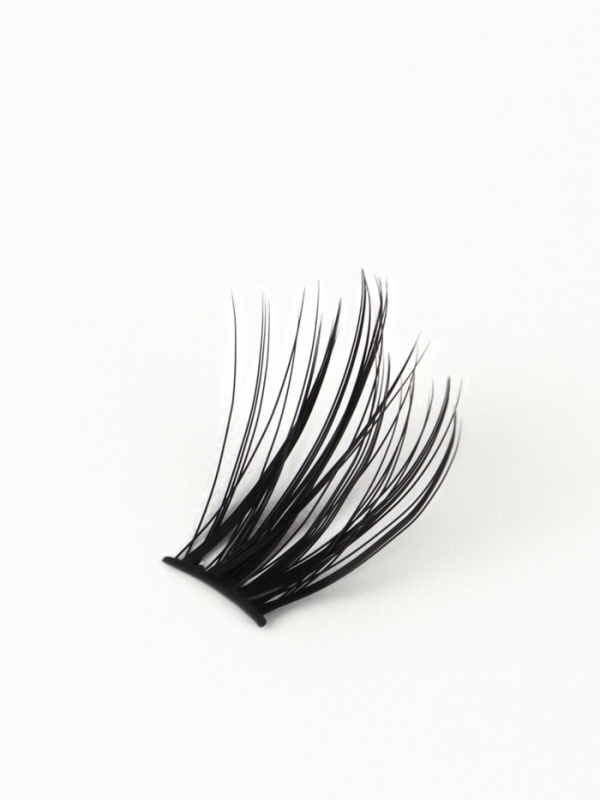 Ресницы накладные пучки АНИМЕ 10/12/14мм нейлон черный п/короб QF