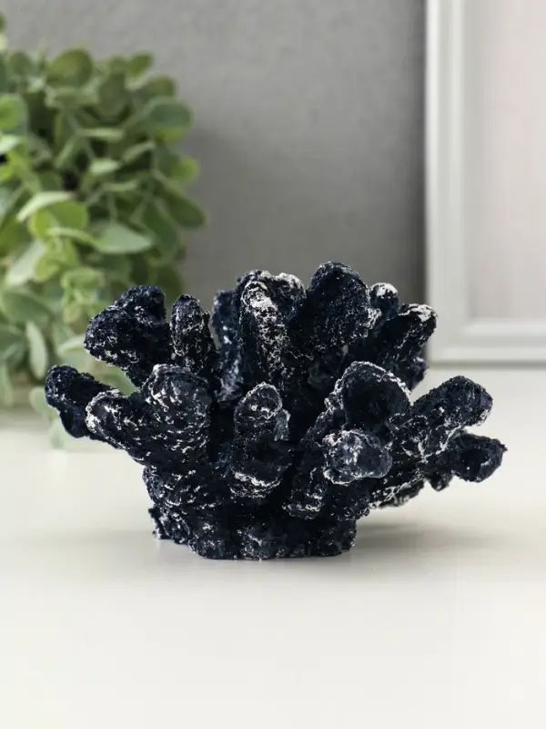 Сувенир полистоун "Коралл синий" 12х11х8,5 см