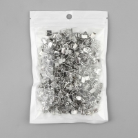 Нижний ограничитель для молнии, металлический, №8, 500 ± 15 шт, цвет серебряный Нижний ограничитель для молнии, металлический, №8, 500 ± 15 шт, цвет серебряный