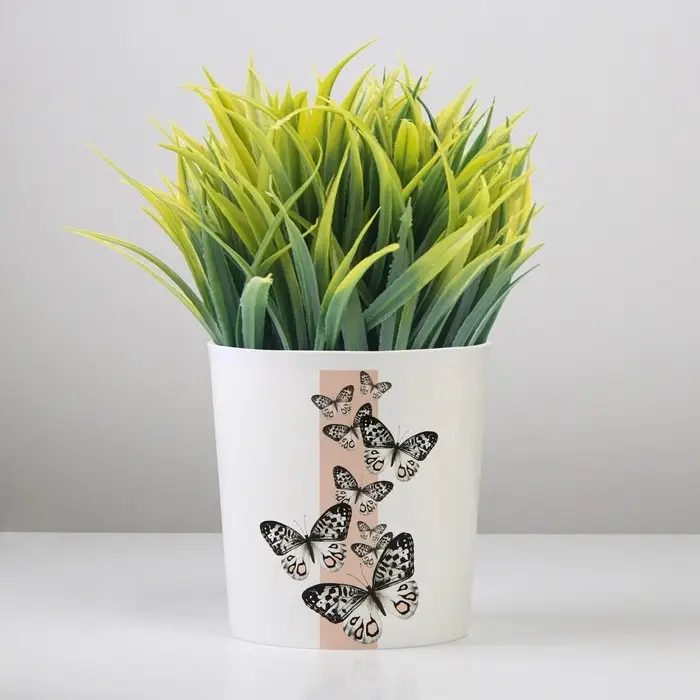 Кашпо для цветов &laquo;Бабочки&raquo;, 1,6 л