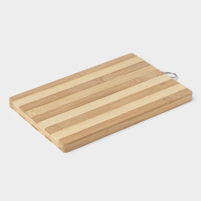 Доска разделочная деревянная Доляна &laquo;Зебра&raquo;, 28&times;18&times;1,7 см