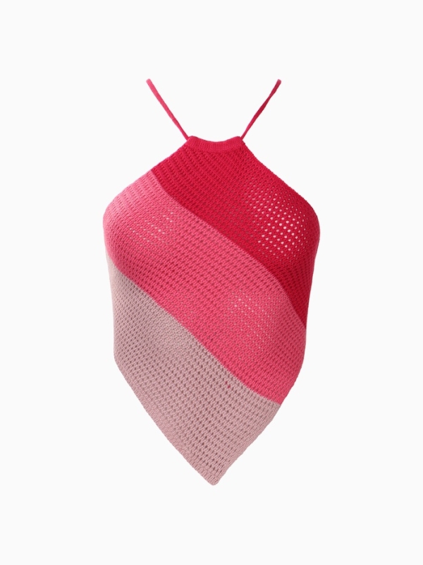 Топ женский вязаный MIST, р. оnesize, розовый