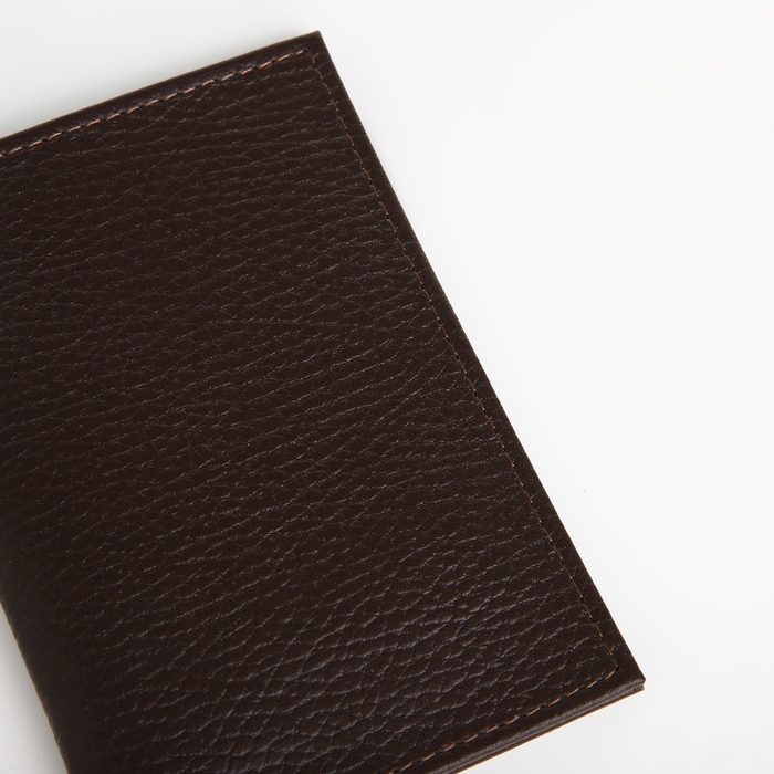 Обложка для паспорта, TEXTURA, цвет коричневый