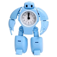 Робот &laquo;Будильник&raquo;, трансформируется, звуковые эффекты, цвет голубой