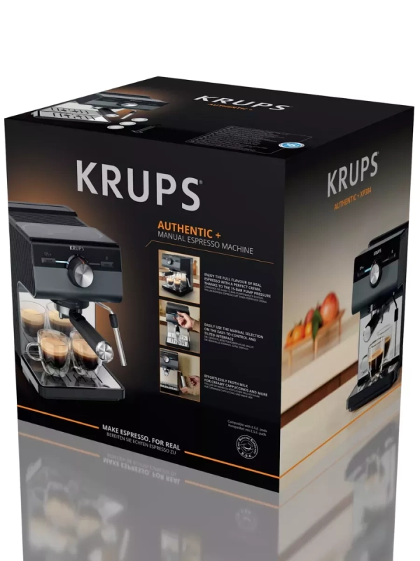 Рожковая кофеварка Authentic+ XP384G10, серый