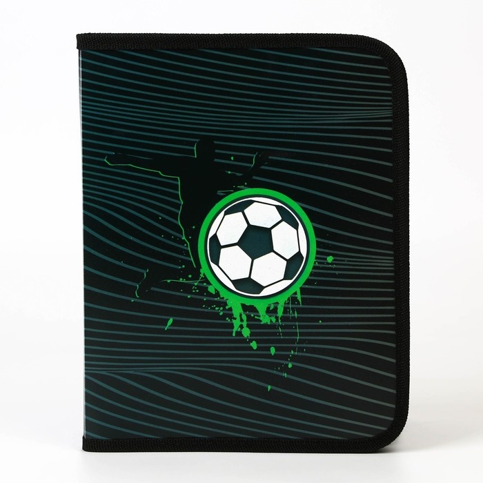 Папка для тетрадей А5 на молнии вокруг пластик ПМ-А5-04 мал &laquo;1 сентября: Футбол&raquo;