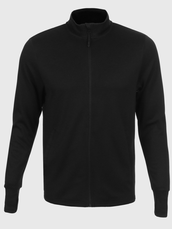 Лонгслив мужской Resport, на молнии, р. 50, цвет чёрный, базовый, с длинным рукавом