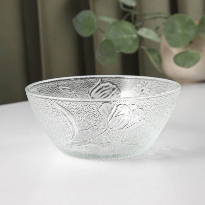 Набор стеклянных салатников на подставке «Вирго», 330 мл, d=12,5 см, 6 шт Набор стеклянных салатников на подставке «Вирго», 330 мл, d=12,5 см, 6 шт