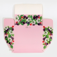 Коробка кондитерская с PVC-крышкой, упаковка, &laquo;Ягоды&raquo;, 25 х 22,5 х 10 см