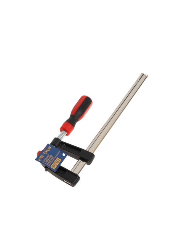 Струбцина F-образная усиленная ТУНДРА, тавровый профиль, 2К рукоятка, 250 х 50 х 300 мм