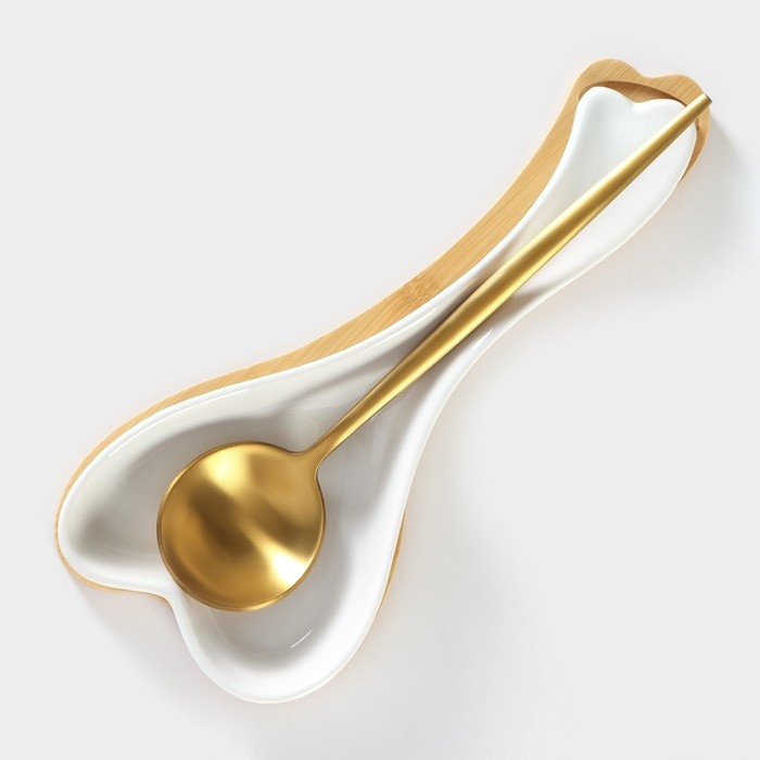 Подставка под ложку фарфоровая BellaTenero, 23&times;10&times;2,7 см