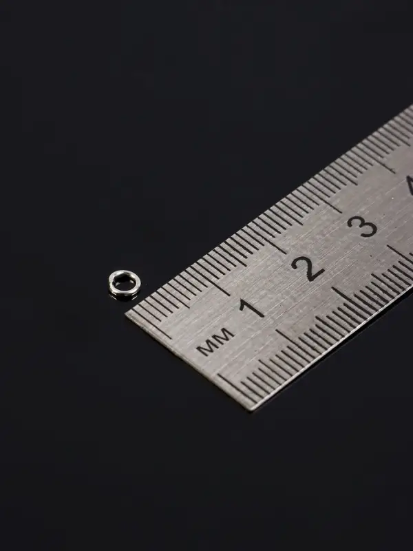 Набор соединительных колец для бижутерии в пластиковом боксе, 6 размеров, цвет серебро