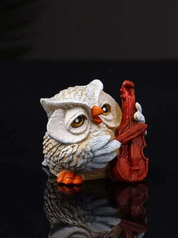 Фигура "Сова с виолончелью" 5.7х5.1х6.2 см