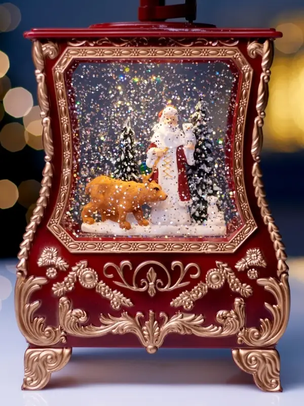 Фигура светодиодная "Граммофон" 36х16х9 см, 3хААА (не в компл.), музыка, USB, Т/БЕЛЫЙ