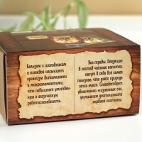 Подарочный набор &laquo;Богатырского здоровья&raquo;: чай травяной 20 г., варенье из сосновых шишек с брусникой 30 г., сироп 100 мл.