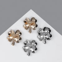 Брошь &laquo;Клевер&raquo;, МИКС, (неделимая фасовка 12 шт., цена за шт.)