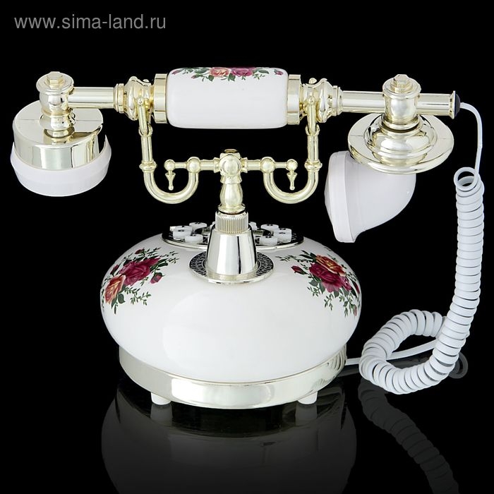 Ретро-телефон Ретро-телефон "Красные розы"