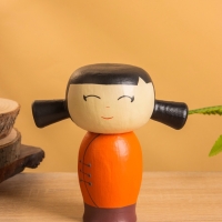 Деревянная кукла кокеши &laquo;Сати&raquo;, 15&times;9&times;15 см