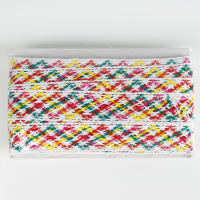 Тесьма многоцветная &laquo;Зигзаг&raquo;, ширина 4 см, в упаковке 25 м