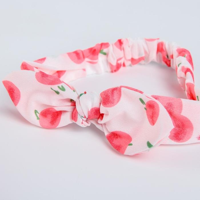 Повязка на голову для мамы и дочки &laquo;Набор для фотосессии: ягодки&raquo;, 2 шт., цв. розовый, M&B