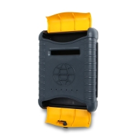 Ящик почтовый, пластиковый, &laquo;Стандарт&raquo;, с щеколдой, с накладкой, серый