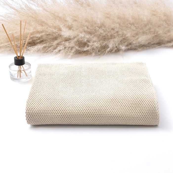 Полотенце банное Этель, цв. бежевый, 82х150 см, 100% полиэстер, 300 г/м2 Полотенце банное Этель, цв. бежевый, 82х150 см, 100% полиэстер, 300 г/м2