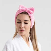 Повязка на голову &laquo;Этель&raquo; цвет розовый