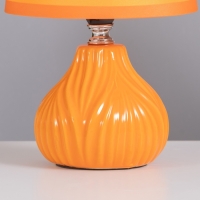 Лампа настольная "Уго" 1х40Вт Е14 оранжевый 14.5х14.5х24см
