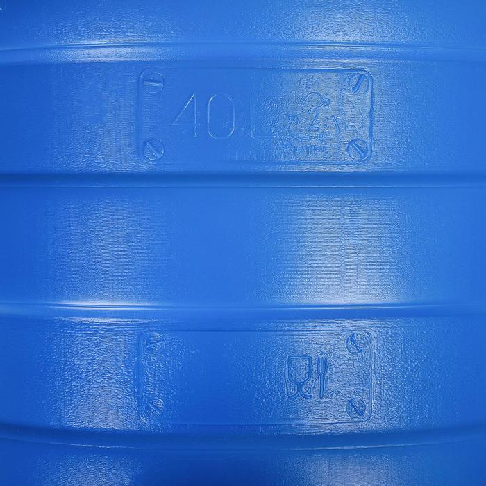 Фляга пищевая, 40 л, горловина 18.5 см, синяя