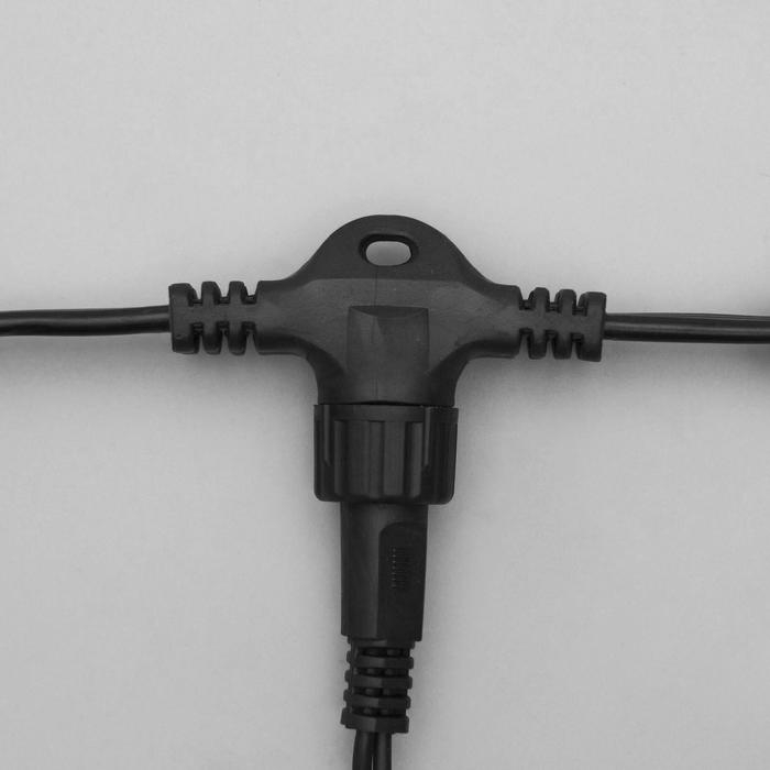 Гирлянда &laquo;Занавес&raquo; 2 &times; 3 м, IP44, УМС, тёмная нить, 760 SMD-LED, свечение тёплое белое, 220 В