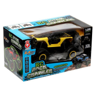 Джип радиоуправляемый &laquo;Краулер&raquo;, 1:20, работает от аккумулятора, цвет жёлтый