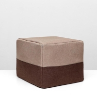Дом &ndash; трансформер "Квадрат", рогожка, поролон, 43 х 42 х 34 см, бежево-коричневый