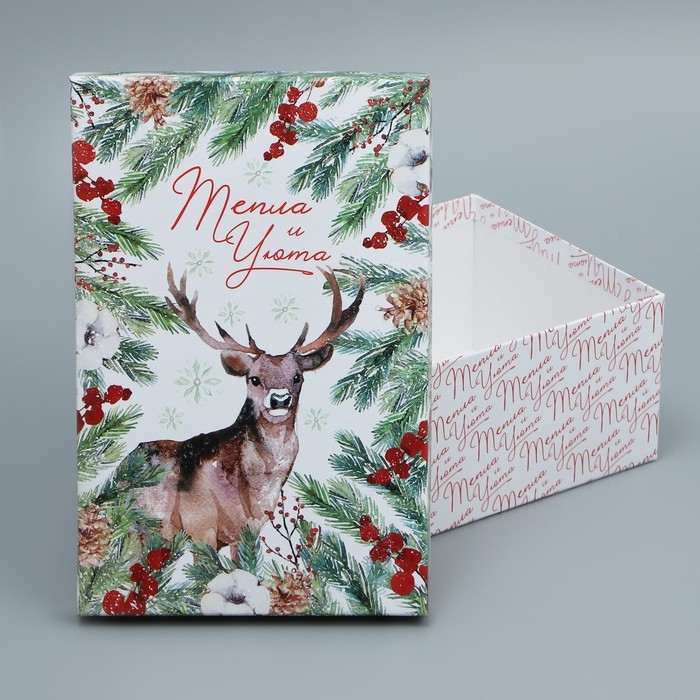 Набор подарочных коробок 6 в 1 &laquo;Новогодняя акварель&raquo;, 20 х 12.5 х 7.5 ‒ 32.5 х 20 х 12.5 см, Новый год