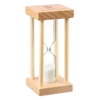 Песочные часы "Африн", на 3 минуты, 8.5 х 4 см, белый песок