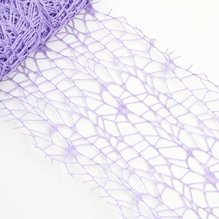 Сетка для творчества Сетка для творчества "Паутинка. Сиреневая" намотка 4,5 м 6х6х14 см