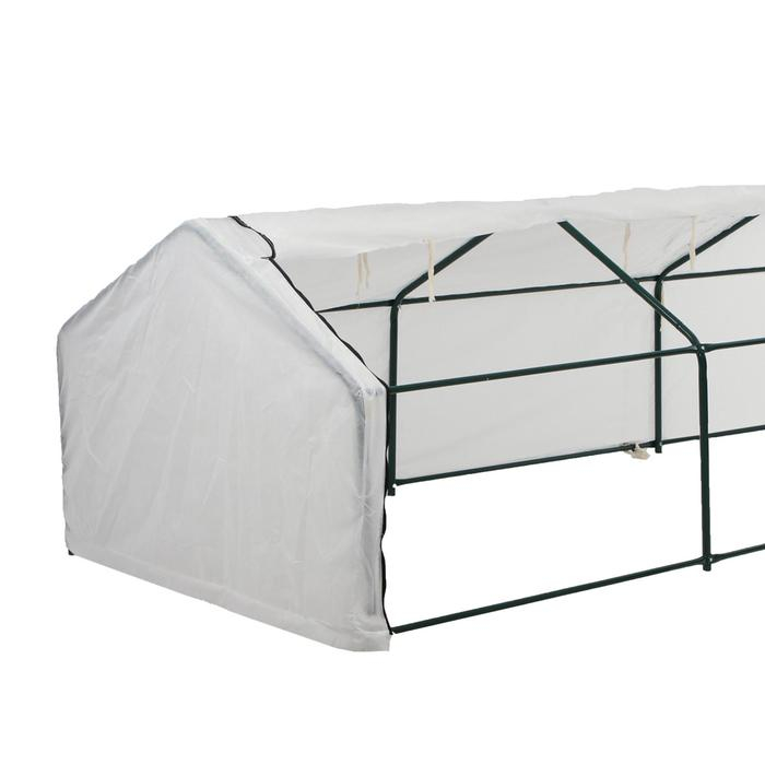 Мини-теплица, 4,9 × 1,4 × 1,15 м, стальной каркас d = 16 мм, спанбонд 60 г/м² Мини-теплица, 4,9 × 1,4 × 1,15 м, стальной каркас d = 16 мм, спанбонд 60 г/м²