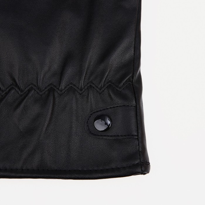 Перчатки мужские, безразмерные, с утеплителем, цвет чёрный Перчатки мужские, безразмерные, с утеплителем, цвет чёрный